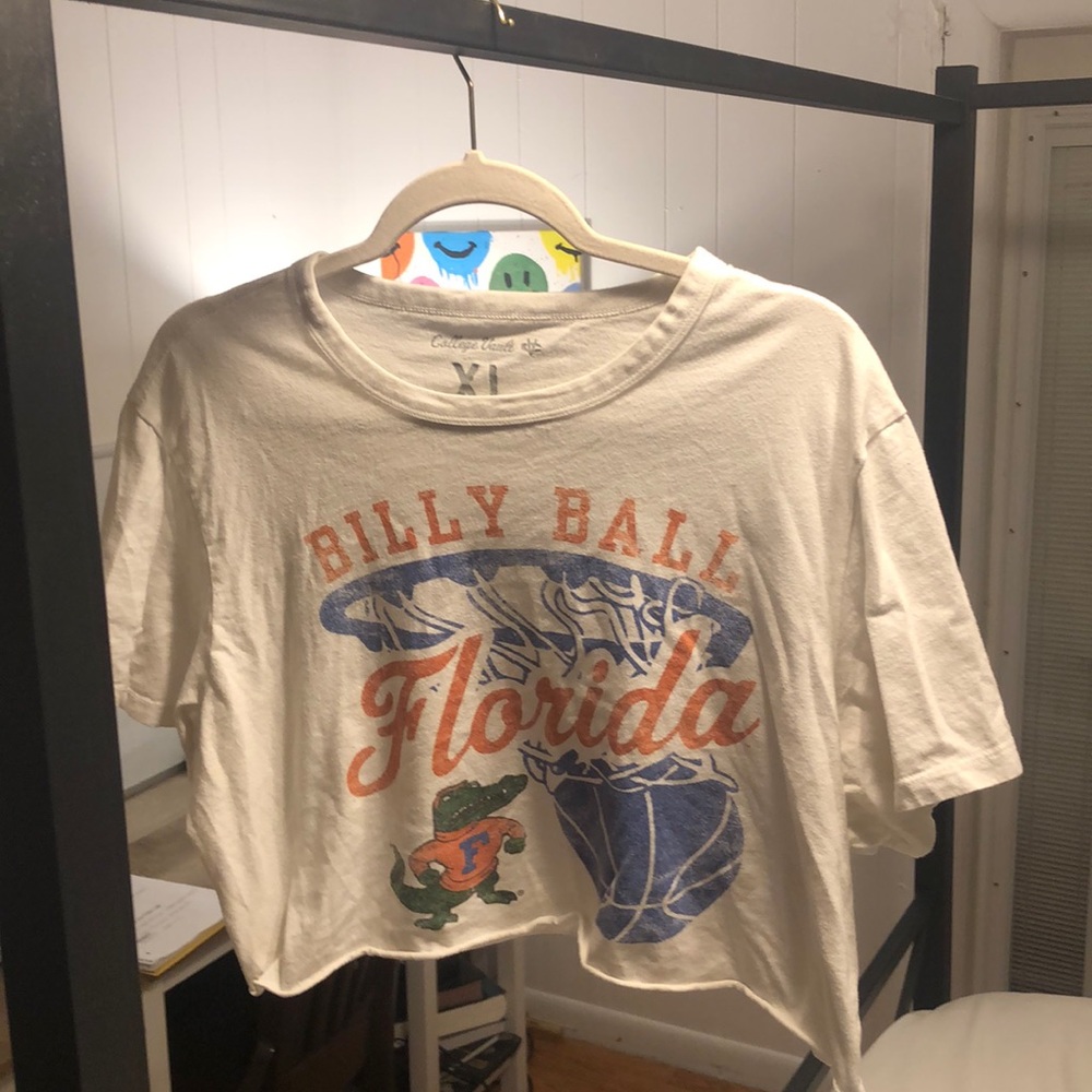 UF Gators Crop top XL Basketball White Blue Orange University of Florida